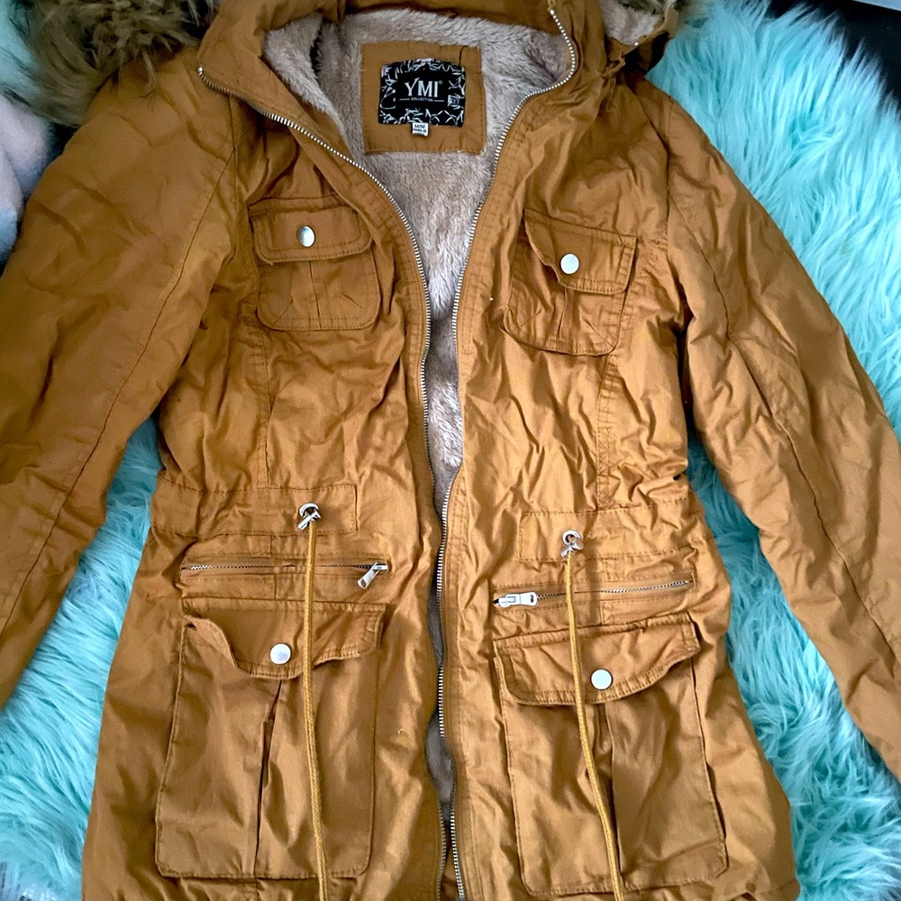 Tan/Brown Furry Coat